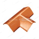 Diamond brand, 3-way ridge, T-shape, Jeeranai ridge model, size 21 x 45 cm. (Amber Brick Color).