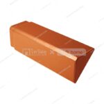 Side cover Jeeranai tile, diamond brand, size 20 x 55 cm, (Amber Brick Color).